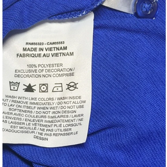 Nike Mens Dri-FIT Polo Shirt Blue Heather Short Sleeve Size 3XL NEW - Picture 8 of 8